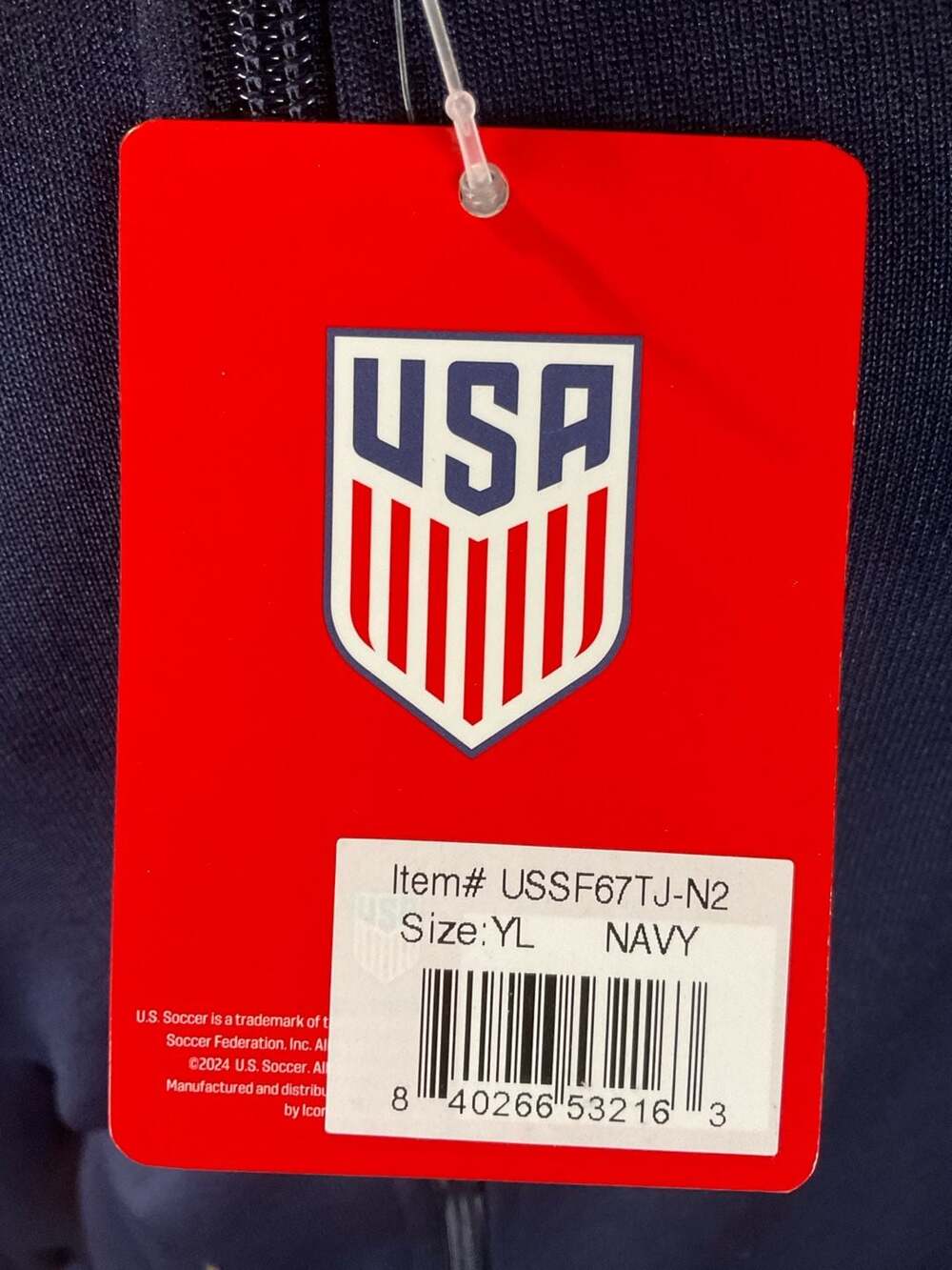 Icon Sports US Soccer Federation Officially Licensed Full-Zip Track Jacket - Picture 6 of 7
